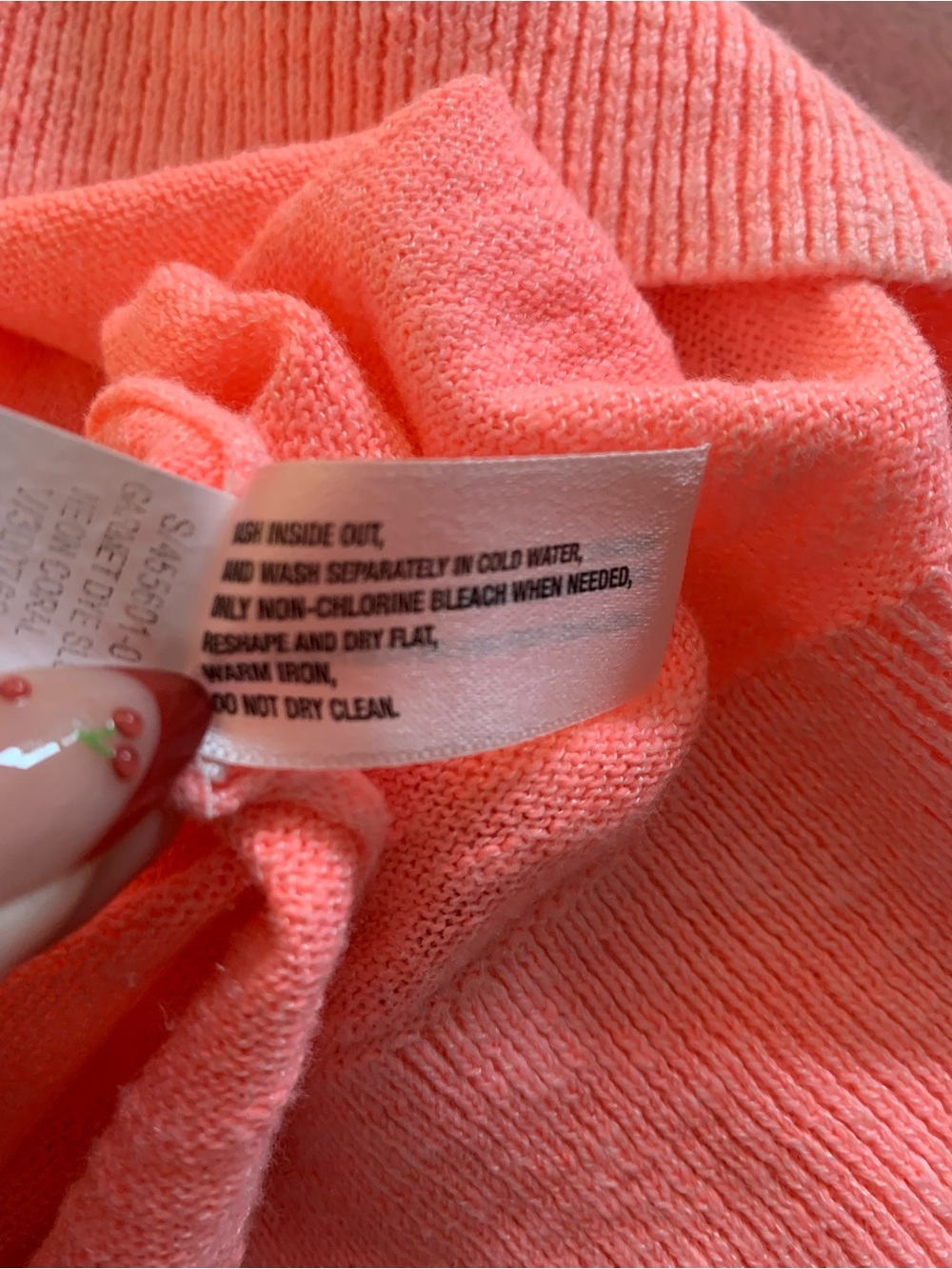 GAP Hot Pink V-Neck Pocket Cotton Rayon Blend Oversize Pullover Sweater M - Picture 14 of 15